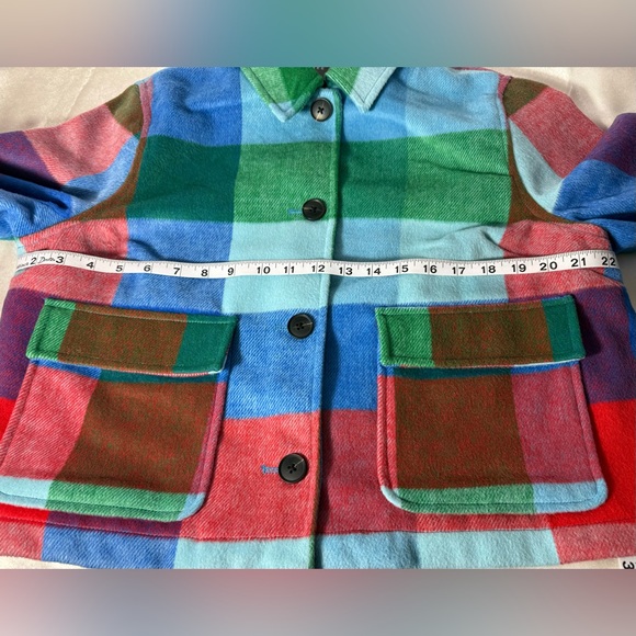 Colorful Plaid Women's Jacket - Picture 7 of 11